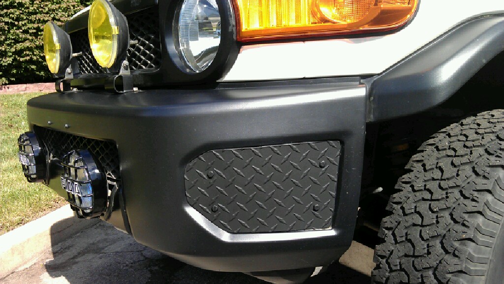 fj cruiser front bumper end cap replacements